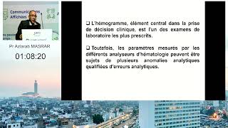 Aspect analytique de lhémogramme Comment remédier aux erreurs Pr Azlarab MASRAR [upl. by Nuahsor]