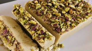 Easy Halva Shekari  Halva Ardeh  Sesame Tahini Halva  آموزش درست کردن حلوا ارده [upl. by Umeh]