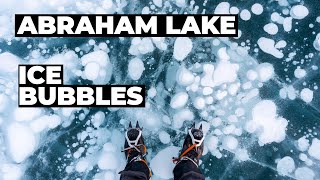 Abraham Lake Ice Bubbles  Tips for Photographing [upl. by Kendell496]