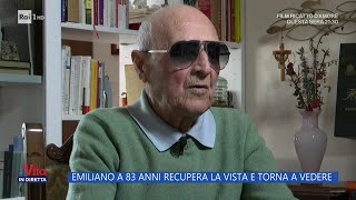 A 83 anni recupera la vista  La Vita in Diretta 05042023 [upl. by Aiclid]