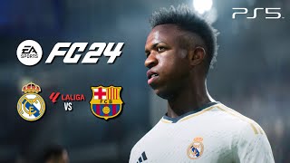 EA FC 24 PS5 Gameplay  Real Madrid vs Barcelona  4K60fps [upl. by Anhaj149]