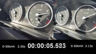 BMW e60 530xd 235Hp acceleration before and after stage1 remap [upl. by Pirnot]