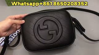 GUCCI BLONDIE SMALL SHOULDER BAG Black Review from BOOTSFY [upl. by Llain884]