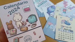 DIY Haz tu propio Calendario 2024 aesthetic paper diy [upl. by Barnaba]