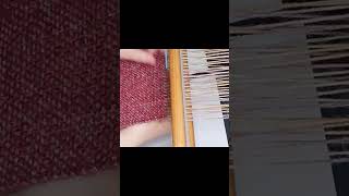 Quick weaving Finishing a scarf on a rigid heddle loom weaving [upl. by Otnicaj]