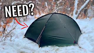 You Dont NEED A 4Season Tent For Winter Camping Or Do You [upl. by Bidget]