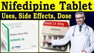 Nifedipine tablet ip 20 mg  nifedipine tablet uses Hindi  Nifedil 10 mg tablet  Mechanism [upl. by Haye]