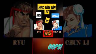 ryu vs chun li who will win  street fighter 2 [upl. by Sension617]