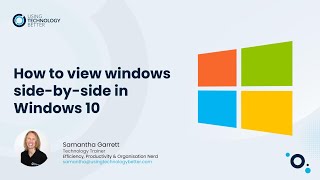 How to View Two Windows SideBySide in Windows 10 [upl. by Ahset]