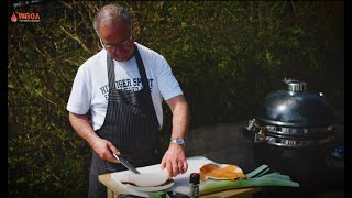 WBQA Culinair koken met Frank  Kabeljauw ingerold met Gerookte zalm en Prei op een Blini [upl. by Gaynor]