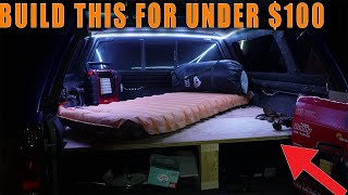 How To Build A Sleeping Platform In Your Short Bed Tacoma [upl. by Laniger178]