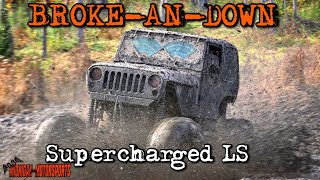 Supercharged LS 1 Ton Jeep  Arons Fall Mud Bog ‘23 [upl. by Nnail]