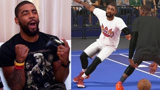 Kyrie Irving Gets Ankle Broken By LeBron James While Playing NBA 2K18 [upl. by Alleunam]