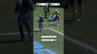 Brandon Smith makes an incredible catch 🌊 ufl football [upl. by Gisella]