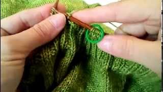 Extra stretchy bind off in 2x2 ribbing  knitting [upl. by Neahs]