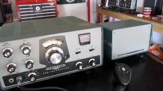 Listening to a Heathkit HW 100 in the garage [upl. by Handy429]