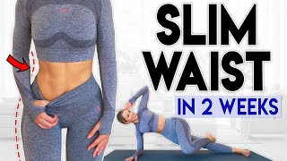 SLIM WAIST in 2 Weeks  5 minute Home Workout [upl. by Florie]