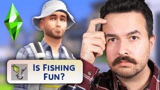 Is fishing fun in The Sims 4 Part 3  Super Sim Season 4 [upl. by Itnavart]