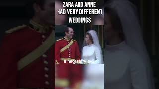 The Big Difference Between Princess Annes Weddings britishroyalfamily [upl. by Bessy]