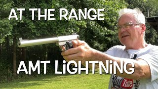 AMT Lightning 22lr target pistol at the range Ruger MK2 clone [upl. by Siva]