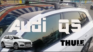 Roof rack bar Thule Wingbar Edge Audi Q5 [upl. by Soneson803]