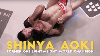 ONE Highlights  Shinya Aoki’s Grappling Genius [upl. by Yraek968]