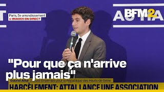 Harcèlement scolaire Gabriel Attal lance lassociation quotFaire facequot [upl. by Bigford]