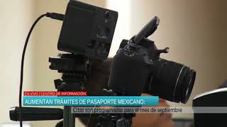 Aumentan trámites de pasaporte mexicano [upl. by Eudosia]