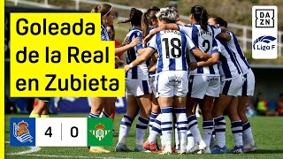 Real Sociedad vs Real Betis Féminas 40  Resumen y goles  Highlights Liga F [upl. by Tolliver939]