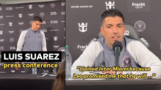 Luis Suarez first press conference with Inter Miami with English subtitle [upl. by Nogras701]