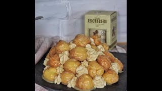 Video Recipe  Profiteroles with Cremadelizia Nocciola Suprema Babbi Hazelnut spread [upl. by Anoek]