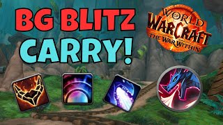 Devastation is INSANE in BG Blitz HARD CARRY 🐲🔥😱😎Devastation Evoker PVP The War Within [upl. by Noe]