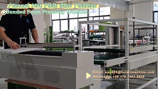 Manual Hot Melt Glue Machine  Foam Pressing Machine for EPE XPE EVA [upl. by Genny952]