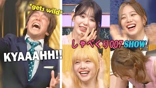 Le sserafim almost died laughing when Japanese hosts unexpectedly got WILD 😂 [upl. by Eerak]