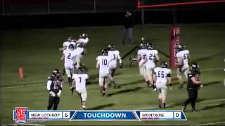 New Lothrop 21 Erik Birchmeier 16yd TD rush [upl. by Nainatrad]