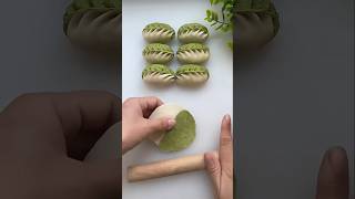 Fantastic oriental dough dough shapes foodclaysimple and beautiful dumplings 麦穗饺子 फैंसी पकौड़ी [upl. by Wilmar]