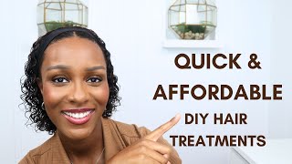 5 DIY Hair Treatments  GREAT for Fine Type 4 Natural Hair [upl. by Kacy487]