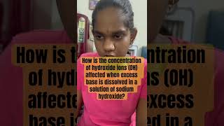 How is the concentration of hydroxide ions OH affected when excess base is dissolved in a solution [upl. by Edyak]