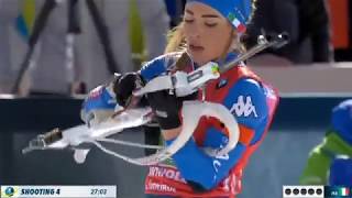 Biathlon  AntholzAnterselva 2020  Dorothea Wierer  Best Shooting in Relay Women [upl. by Llyrrad172]