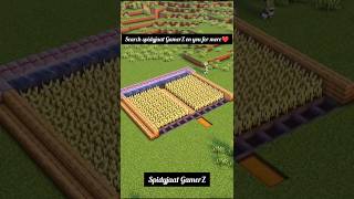 Automatic wheat farm hack  MINECRAFT  minecraft youtubeshorts [upl. by Egag]