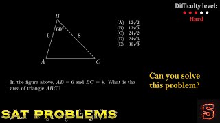 SAT Math Practice – Difficult Problems Explained StepbyStep 21 [upl. by Allmon]