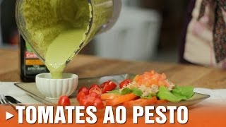 Salada de Tomates ao Molho Pesto [upl. by Darell]