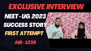 NEET UG Result 2023  Exclusive Interview  Zoha Haider  AIR 1239 685720  News The Passion [upl. by Bonucci934]