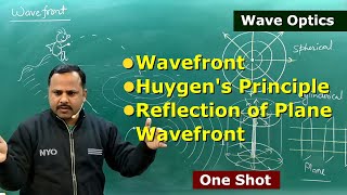 1 Wavefront Huygens Principle amp Reflection of plane wavefront  Wave Optics  12th Physics cbse [upl. by Bryon876]