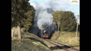 Severn Valley Railway  34053 Sir Keith Park at Waterworks [upl. by Ayoj]