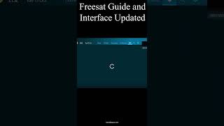 New Look User Interface and Guide for Freesat 4k TV Boxes short shorts freesat [upl. by Nylime]