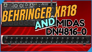 Behringer XR18 with Midas DN4816O for IEM Splitter [upl. by Kenney]