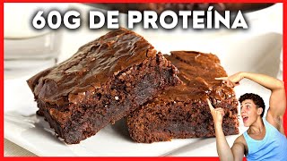 SÚPER BROWNIE PROTEICO para AUMENTAR MASA MUSCULAR Y PERDER PESO Alto en PROTEÍNAS💪 2022 [upl. by Hilaria709]