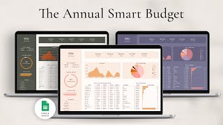 Annual Budget Planner Spreadsheet for Google Sheets [upl. by Aenyl]