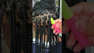 Tightening Knotless Braids with a Latch Hook  Braid TouchUp  Home Braider 💆🏾‍♀️🏡 [upl. by Conall355]